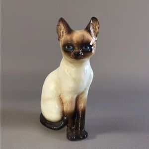 VTG Goebel Ceramic Sitting Siamese Cat Figurine Statue 😻